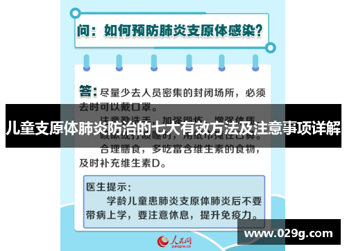 儿童支原体肺炎防治的七大有效方法及注意事项详解