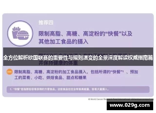全方位解析欧国联赛的重要性与规则演变的全景深度解读权威指南篇
